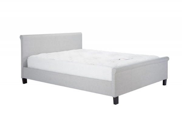 Birlea Stratus Silver Fabric Upholstered Bed Frame
