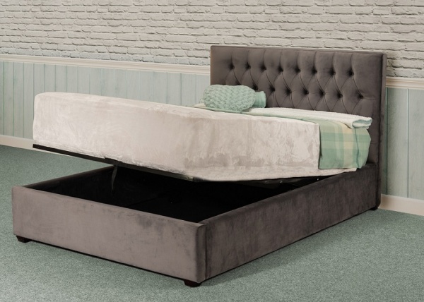 Sweet Dreams Layla Upholstered Fabric Ottoman Bed Frame